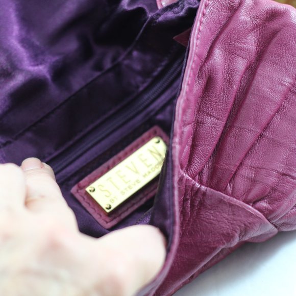 Steven by Steve Madden Pink Leather Clutch - Picture 11 of 11